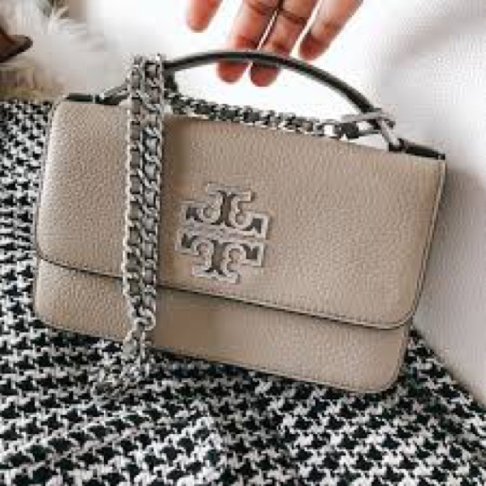 Tory burch britten mini top handle bag
